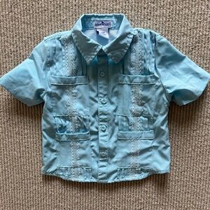 Blue Quail - BOYS' SHORT SLEEVE GUAYABERA SHIRT - 12 months